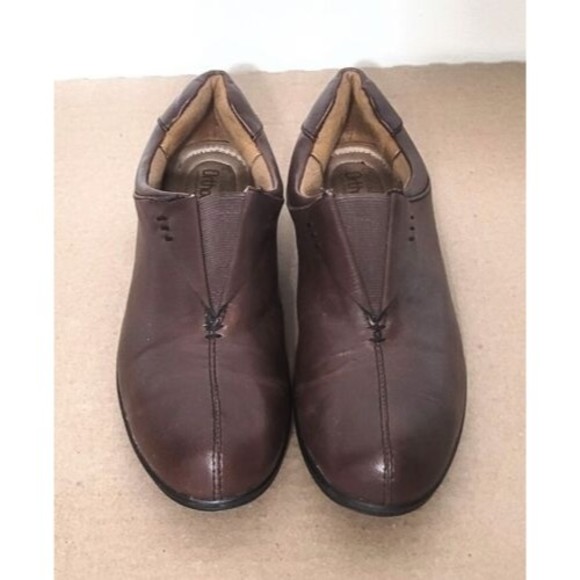 Croft & Barrow Ortholite Lena Brown Leather Loafers Womens Size 9 Comfort Shoes - Picture 4 of 9